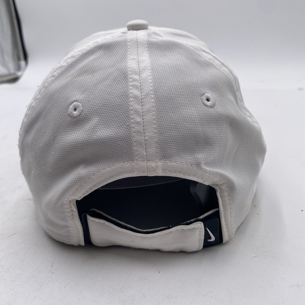 Nike Golf Hat Club Cap M/L SnapBack  White  OSFM Cleaned Drifit See Pics - Picture 6 of 11